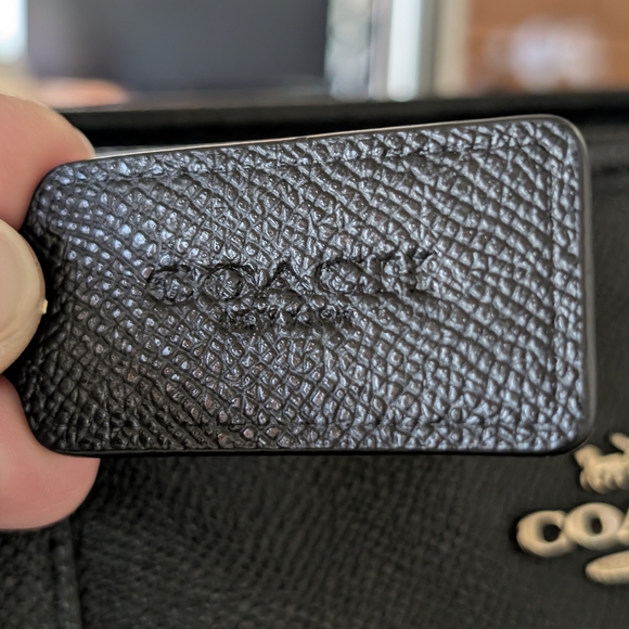 Coach City Zip Tote Black Leather Bag - Picture 15 of 15